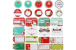 Deck Your Gifts With Christmas Spirit: 360 Festive Holiday Stickers