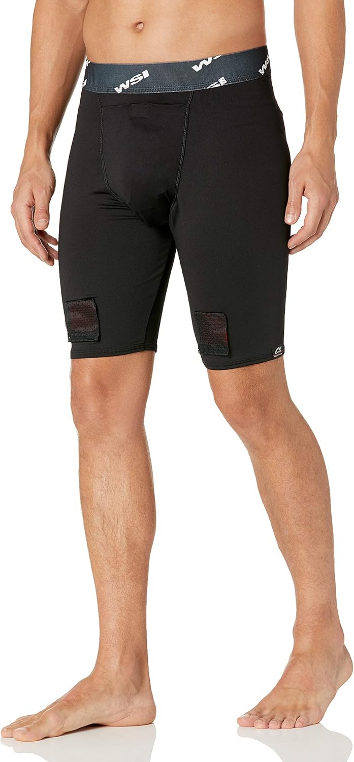 WSI Men's Hockey Joc Velcro with Cup, Black, Medium : Clothing, Shoes & Jewelry