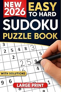 Sudoku Puzzles for Adults: A Book with Two Puzzles per Page From Easy to Hard with Full Solutions