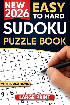 Sudoku Puzzles for Adults: A Book with Two Puzzles per Page From Easy to Hard with Full Solutions (Large Print Soduku Books for adults)