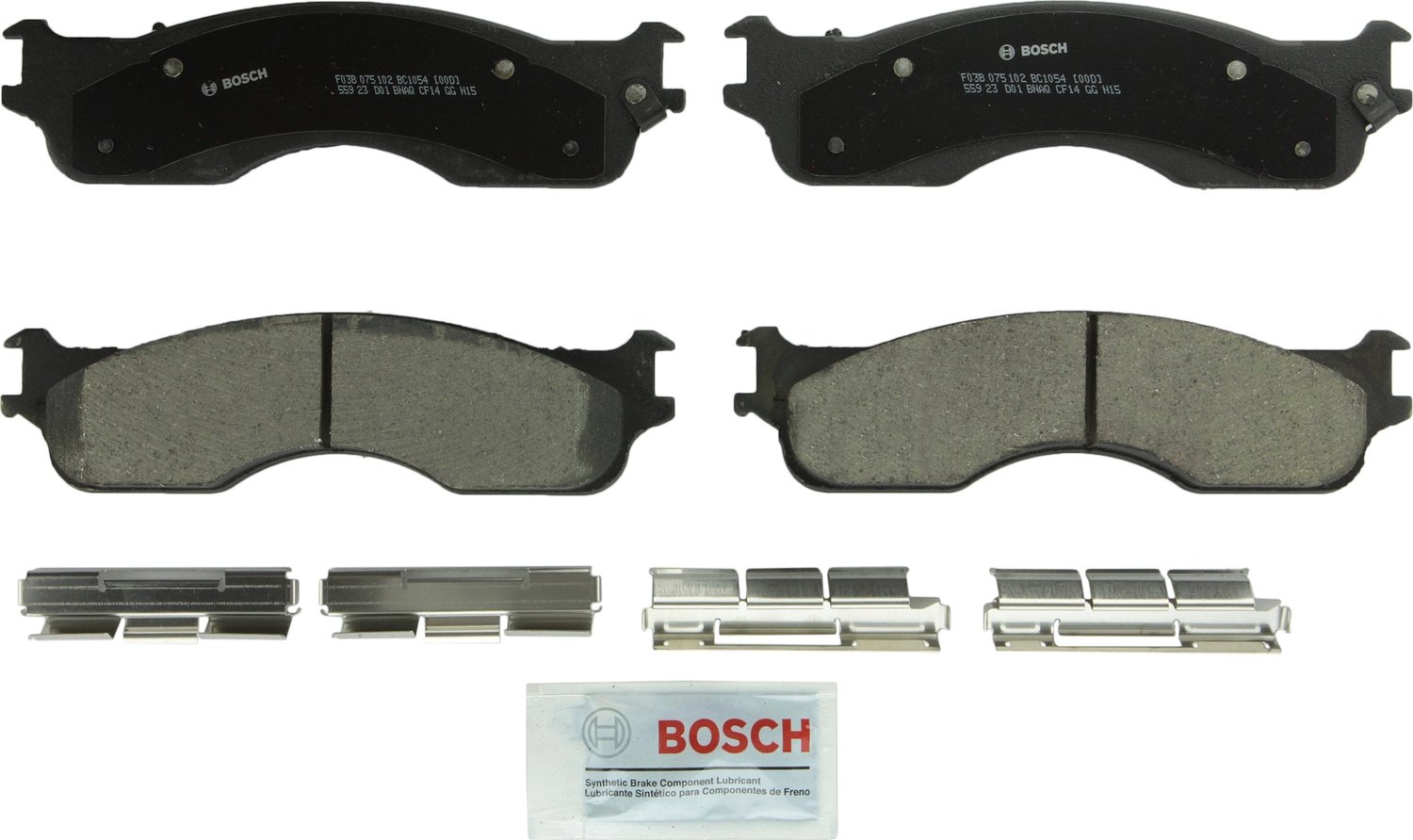 Bosch Automotive BP1078 QuietCast Premium Semi-Metallic Disc Brake Pad Set For: Subaru Forester, Legacy, Outback, B9 Tribeca, Tribeca, WRX, Front — view 125