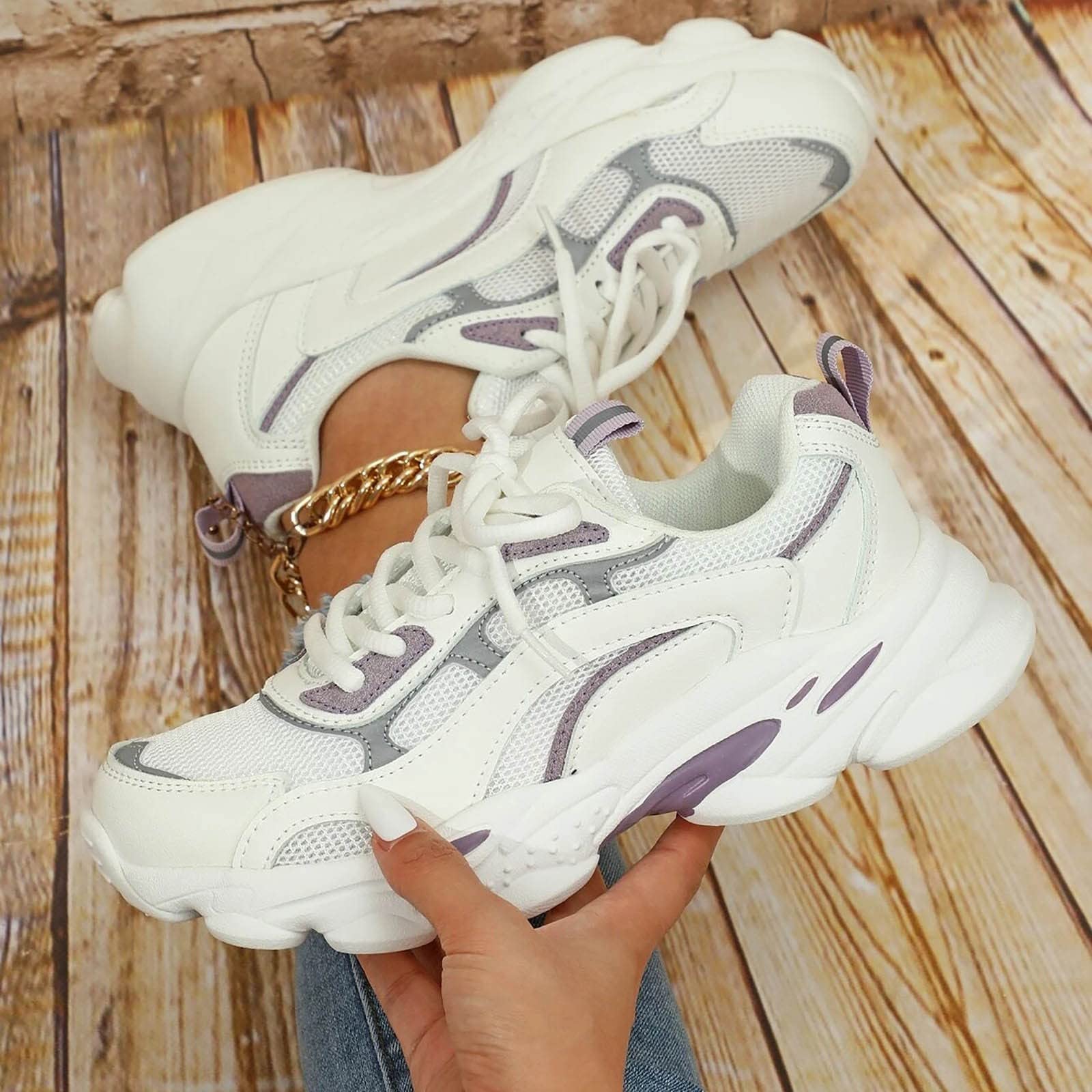 Scarpe Ortopediche Donna, Scarpe comode per pianta Larga, Plantare Comfort, Memory Foam, Antiscivolo, per Lavoro in Piedi, Camminata, Palestra