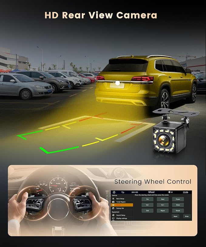 Radio para auto con pantalla táctil de 6.86 pulgadas miniatura 6