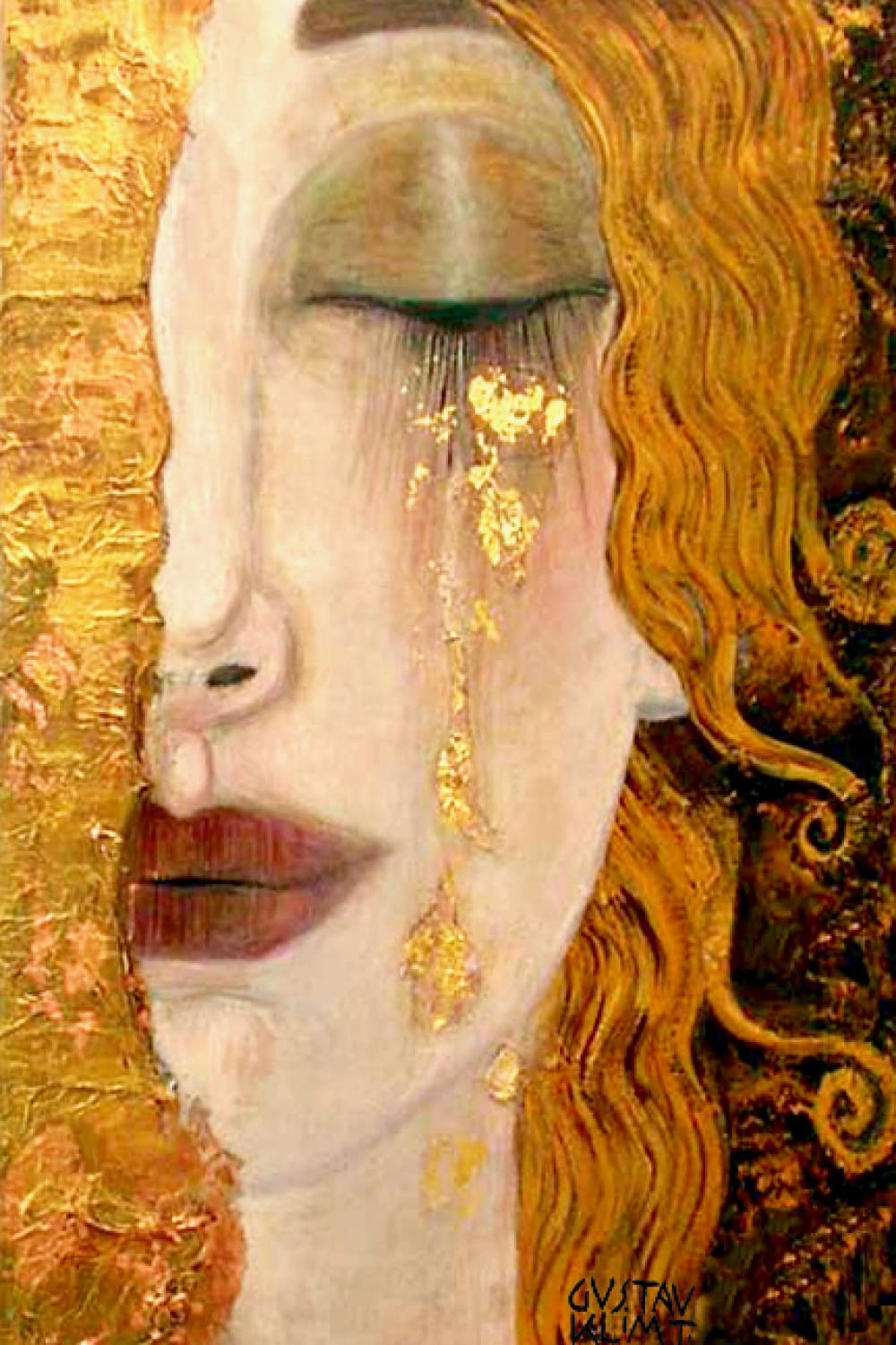 Gustav Klimt notebook | Gustav Klimt journal | Freya´s Tears of Gold