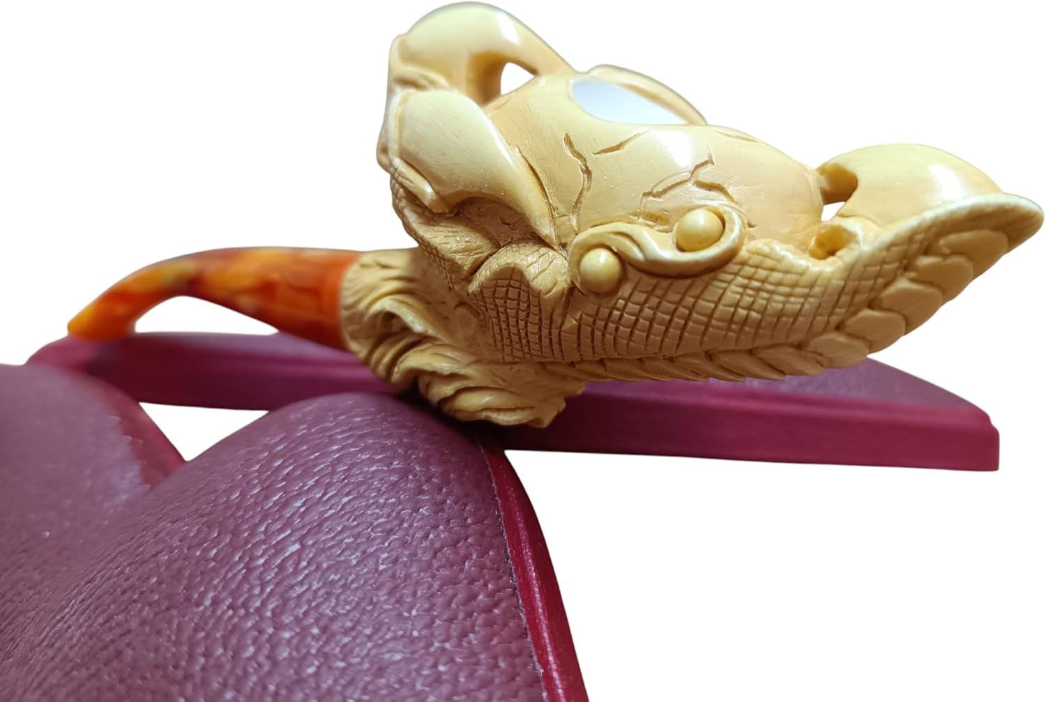 Block Meerschaum Predatory Eagle Claw Pipe