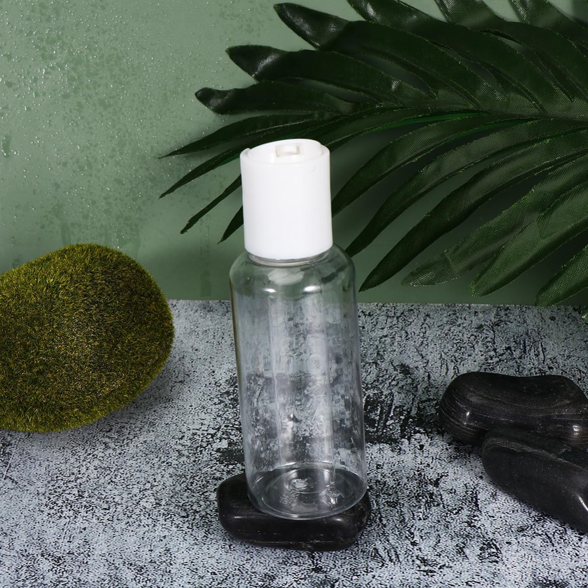 Mikinona Pet Travel Bottles and 50ml Travel Bottles for Lotion Refillable 10pcs, Lightweight and Easy to Carry Squeeze Random Color Cream for Sports Bag Use