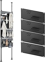 Compatible Pegboard Standing Shelf Unit, Peg Boards Organizer, Effortlessly Organize Home, for Wall Storage, Garage, Workshop(Wide 67cm)