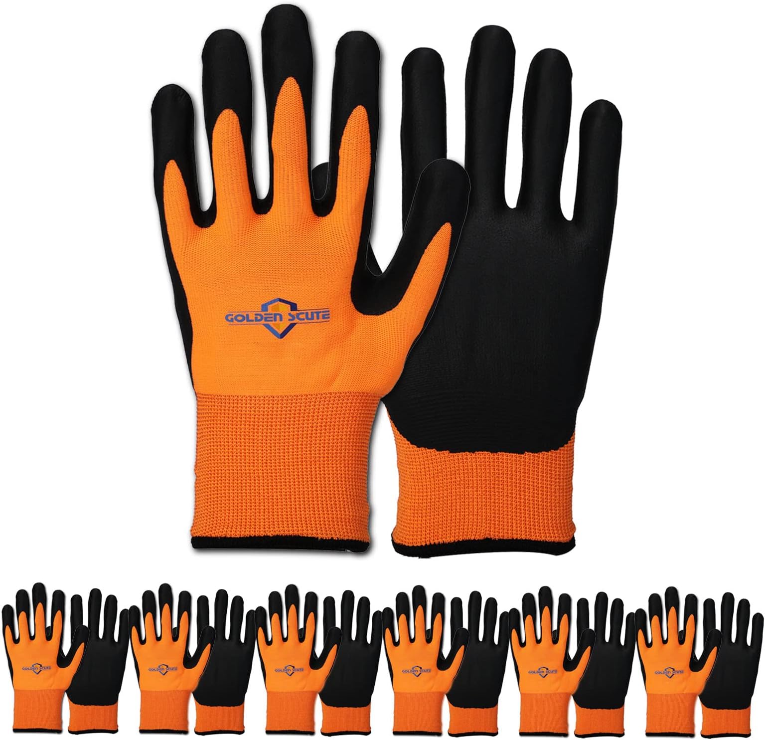 Freezer Winter Work Gloves, Fleece Lining, Cold Weather Gloves, Touchscreen, Tight Grip Palms
