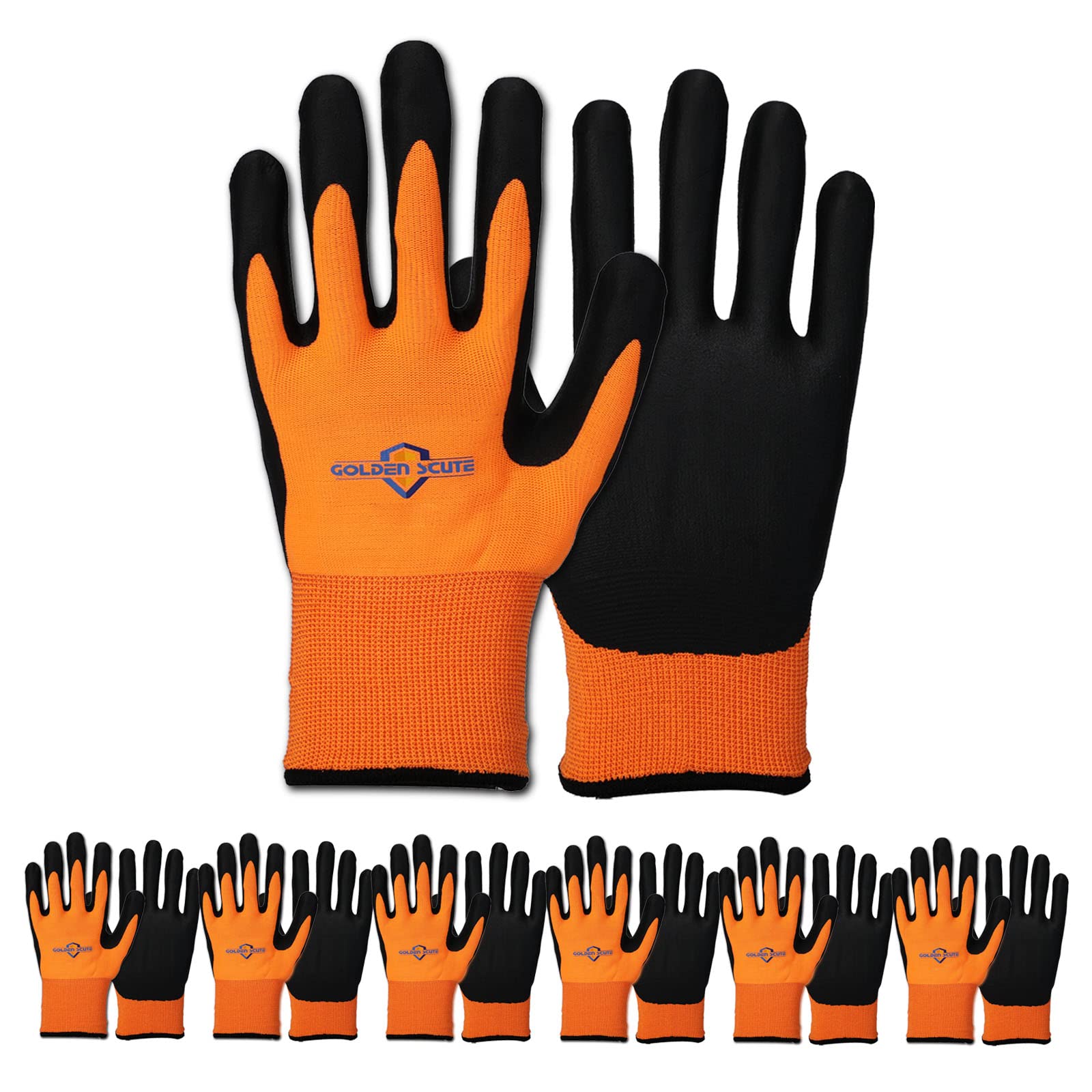 Freezer Winter Work Gloves, Fleece Lining, Cold Weather Gloves, Touchscreen, Tight Grip Palms