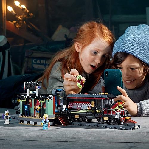 Miniatura 2 de LEGO Hidden Side Ghost Train Express 70424 Kit de construcción, juguete de tren para niños y niñas de 8 años en adelante, interactivo aumentado