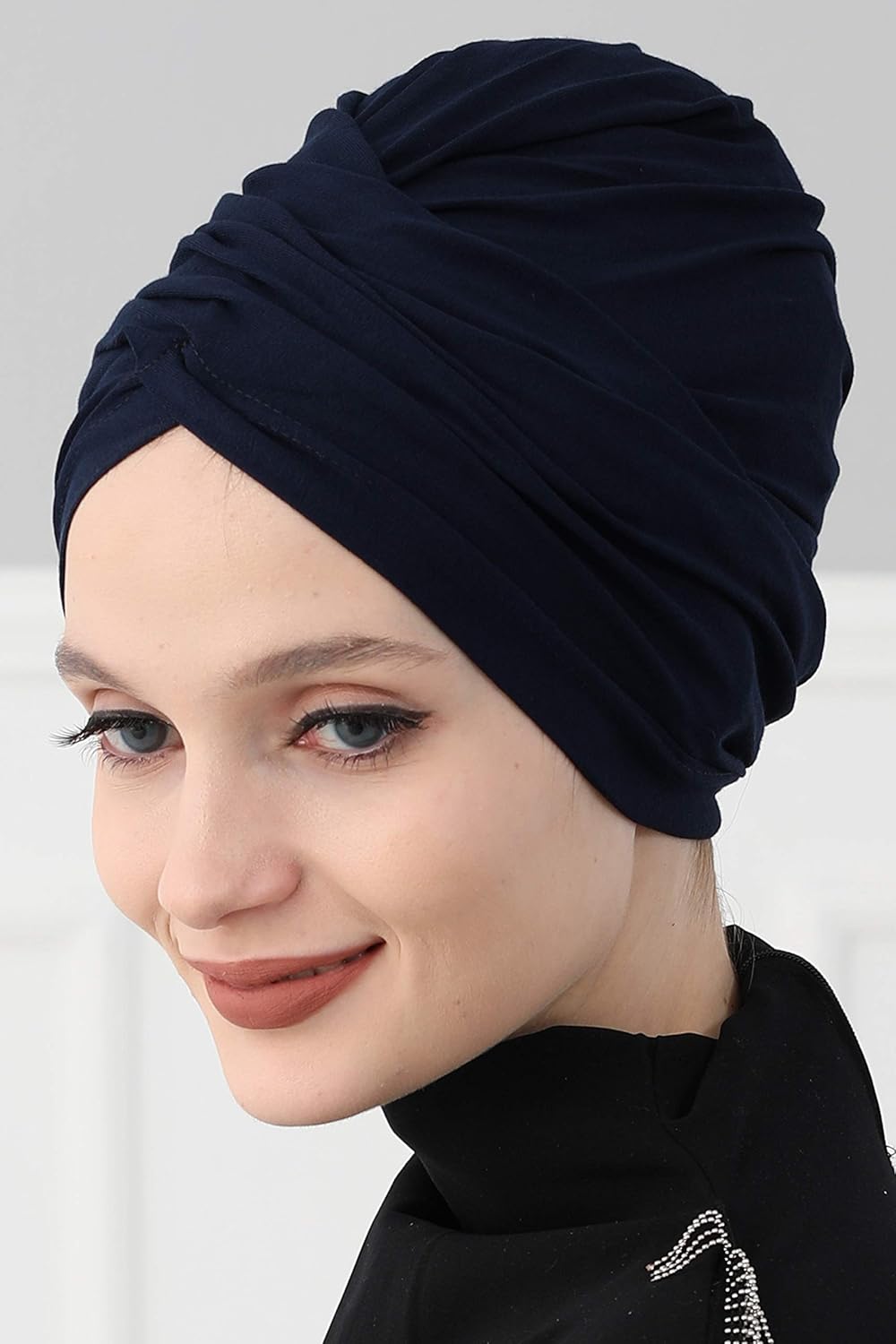 Aisha's Design Instant Turban Plain Cotton Scarf Head Wrap Lightweight Hat Bonnet Cap for Women - Image 4