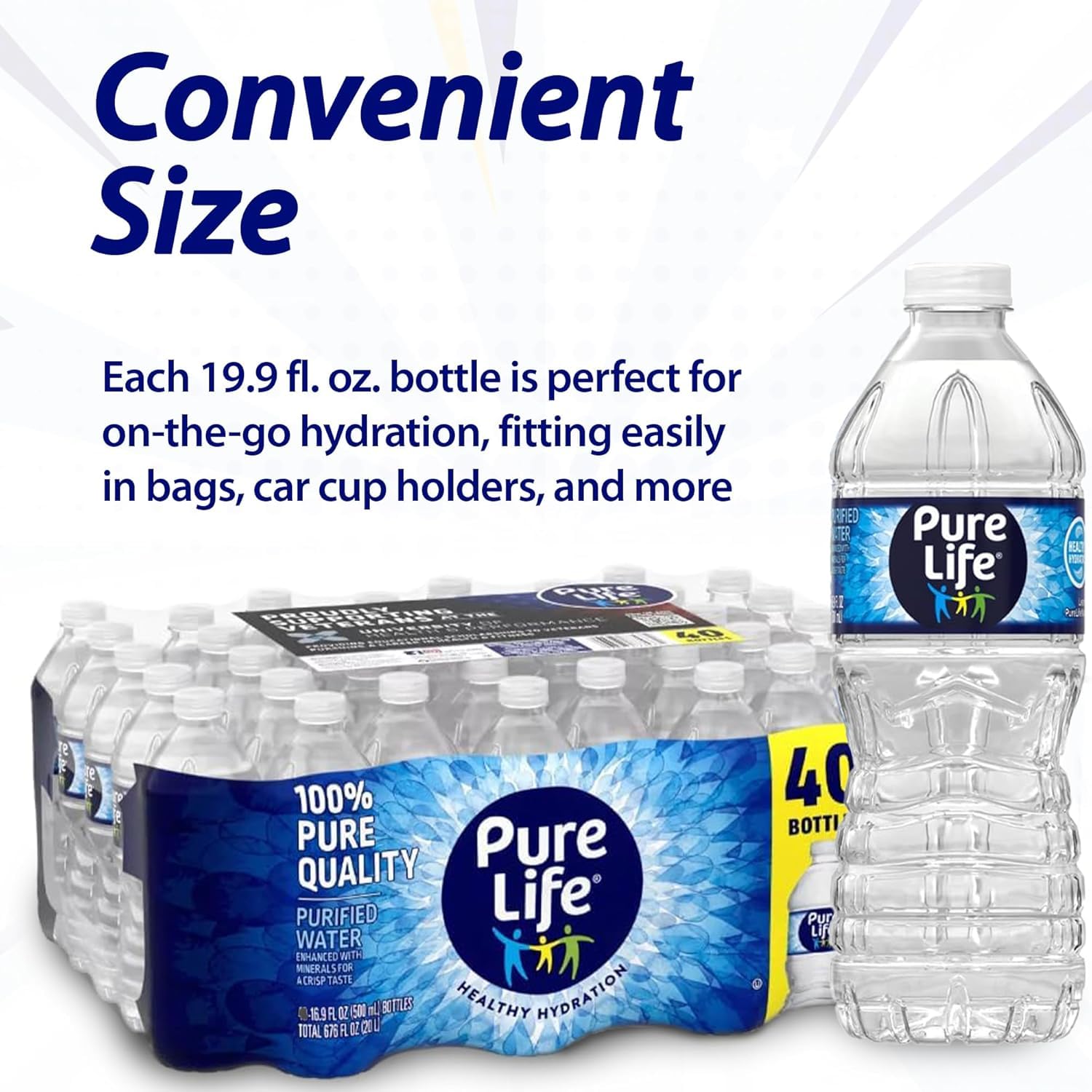 Amazon.com: Purified Mineral Water - 16.9 oz Bottles (40-Count