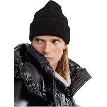 HAT Women's Warm and Thick Knitted 100% Cashmere Hat for Autumn and Winter Outfis Cap