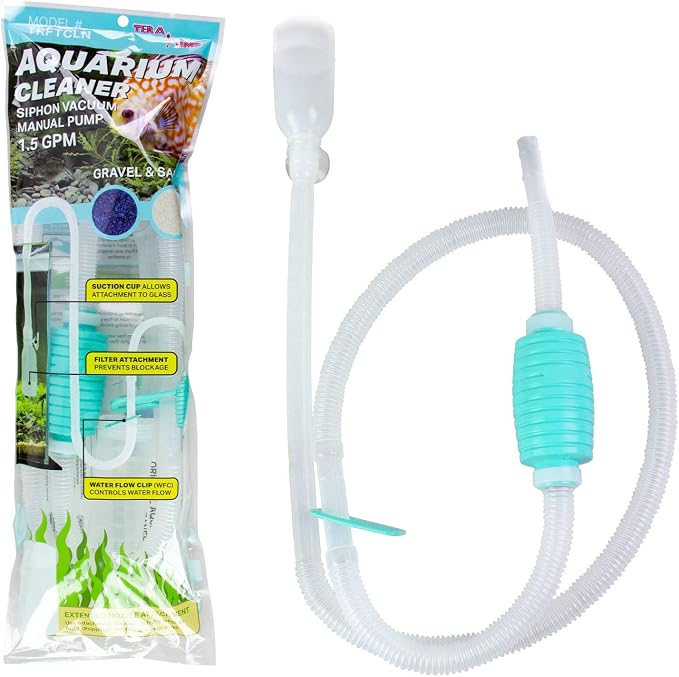 TERA PUMP Aquarium Gravel Cleaner & Hand Siphon
