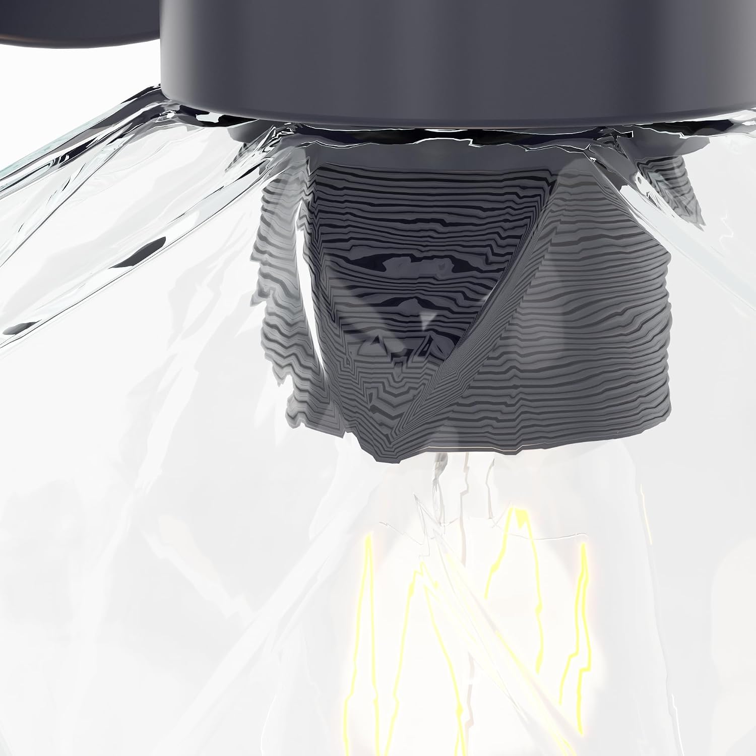 Maxax 1-Light Indoor Wall Sconce, Black Wall Light Fixtures with Clear Glass Shade，Vintage Wall Lamp, Bathroom Vanity Lights for Living Room Bedroom Kitchen Hallway Home Decor
