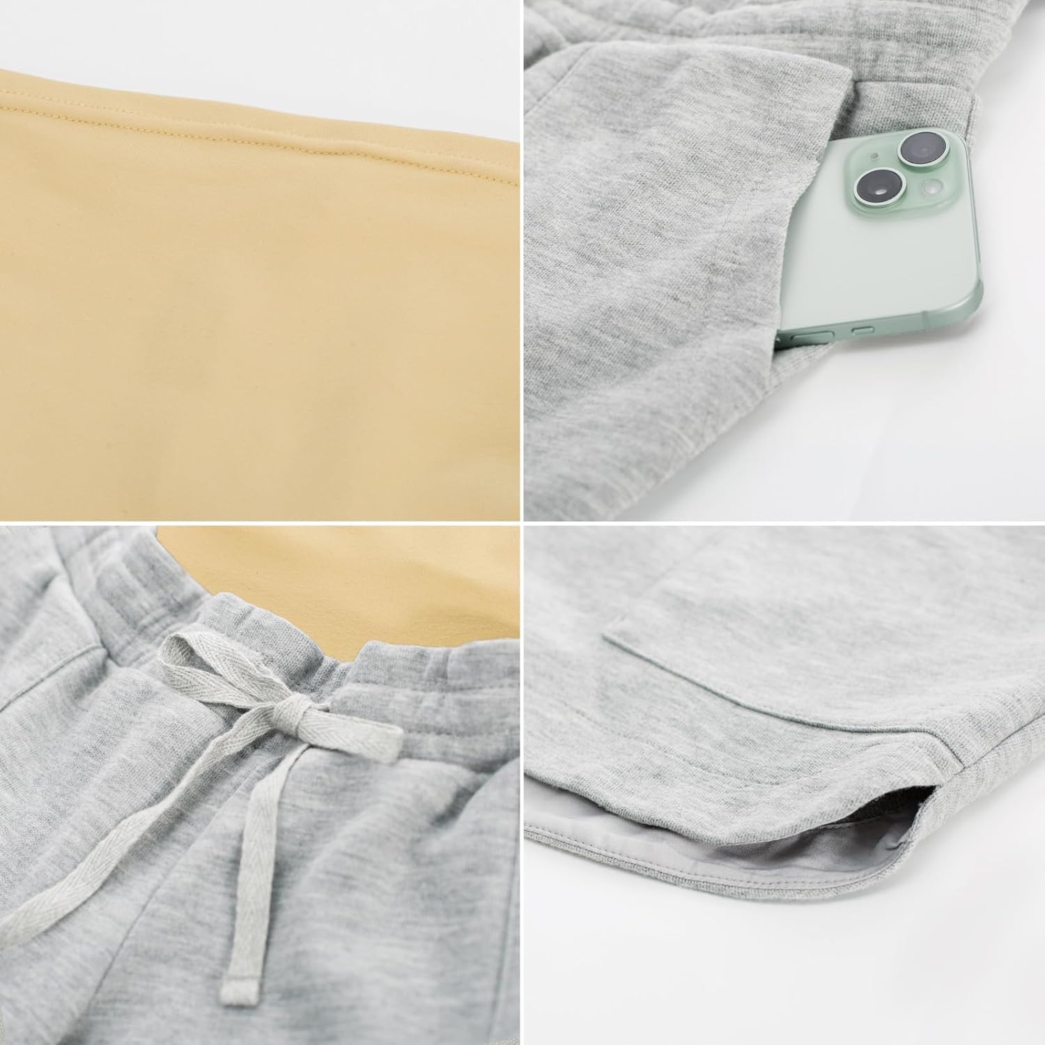 Maacie Maternity Shorts 2026 Maternity Athletic Shorts High Waist Shorts Lounge Casual Sweat Shorts with Pockets - Image 4