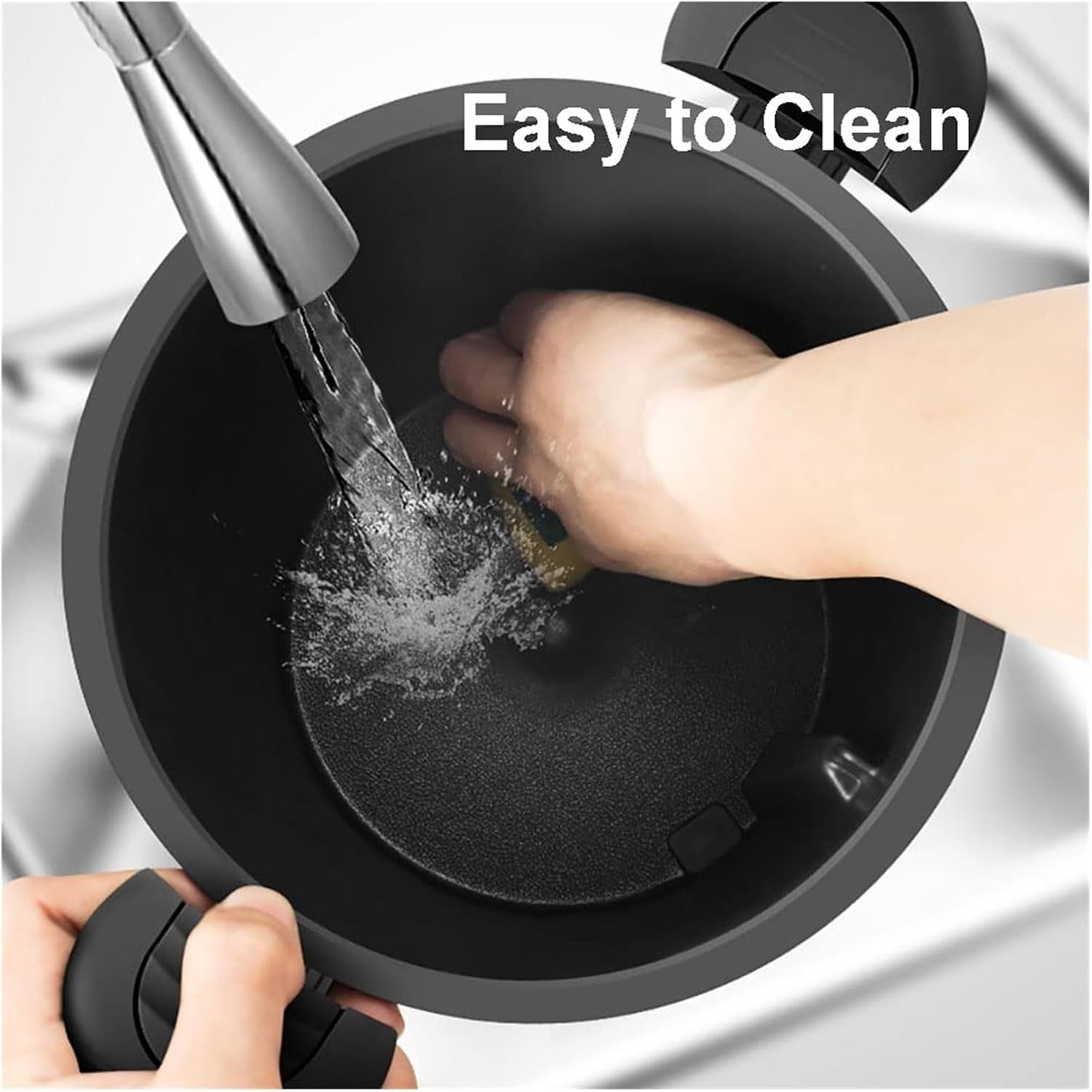 Full Automatic Cooking Machine, 360° Rotating Heating Pot