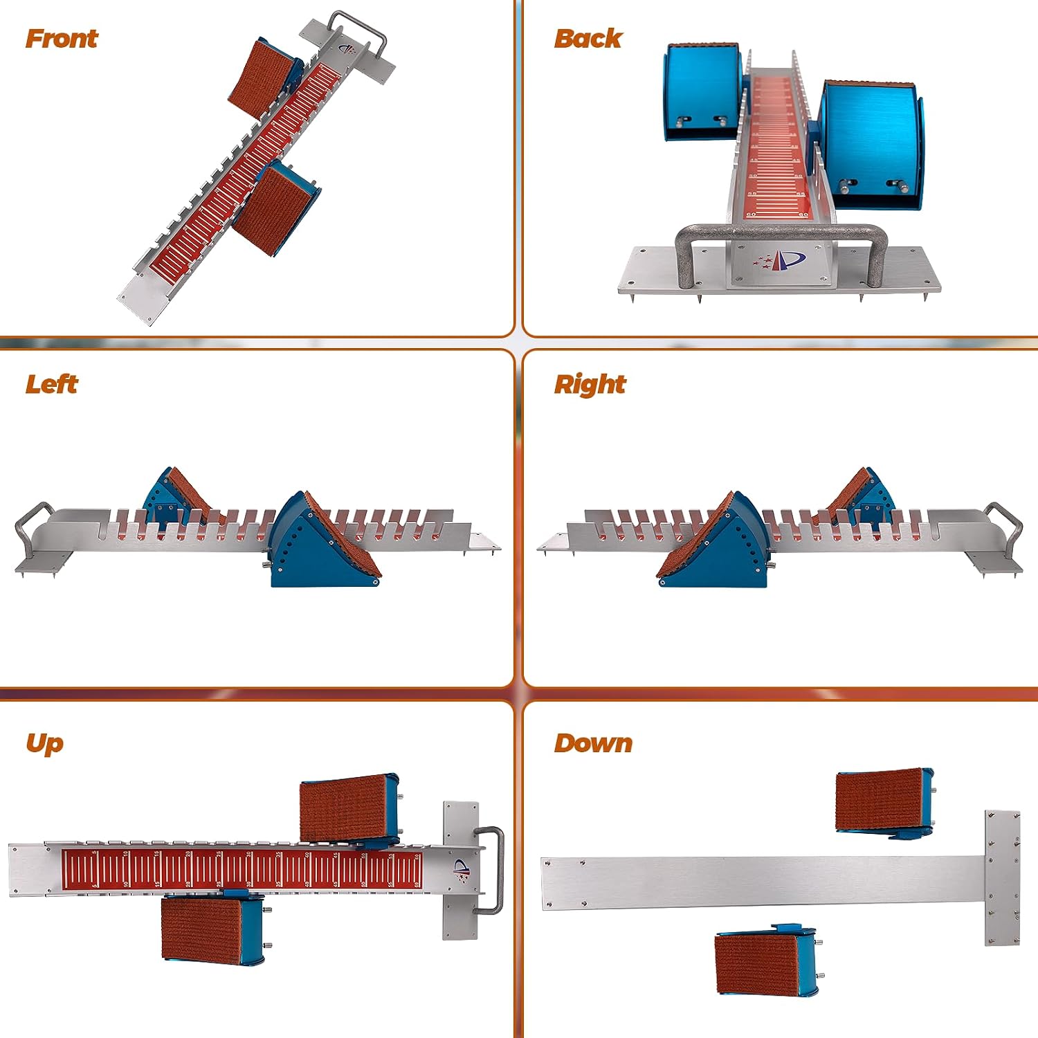 Starting Blocks with Premium Aircraft-Grade Aluminum Adjustable and Detachable Pedals Ideal for Running Enthusiasts Professional Track and Field Competitions