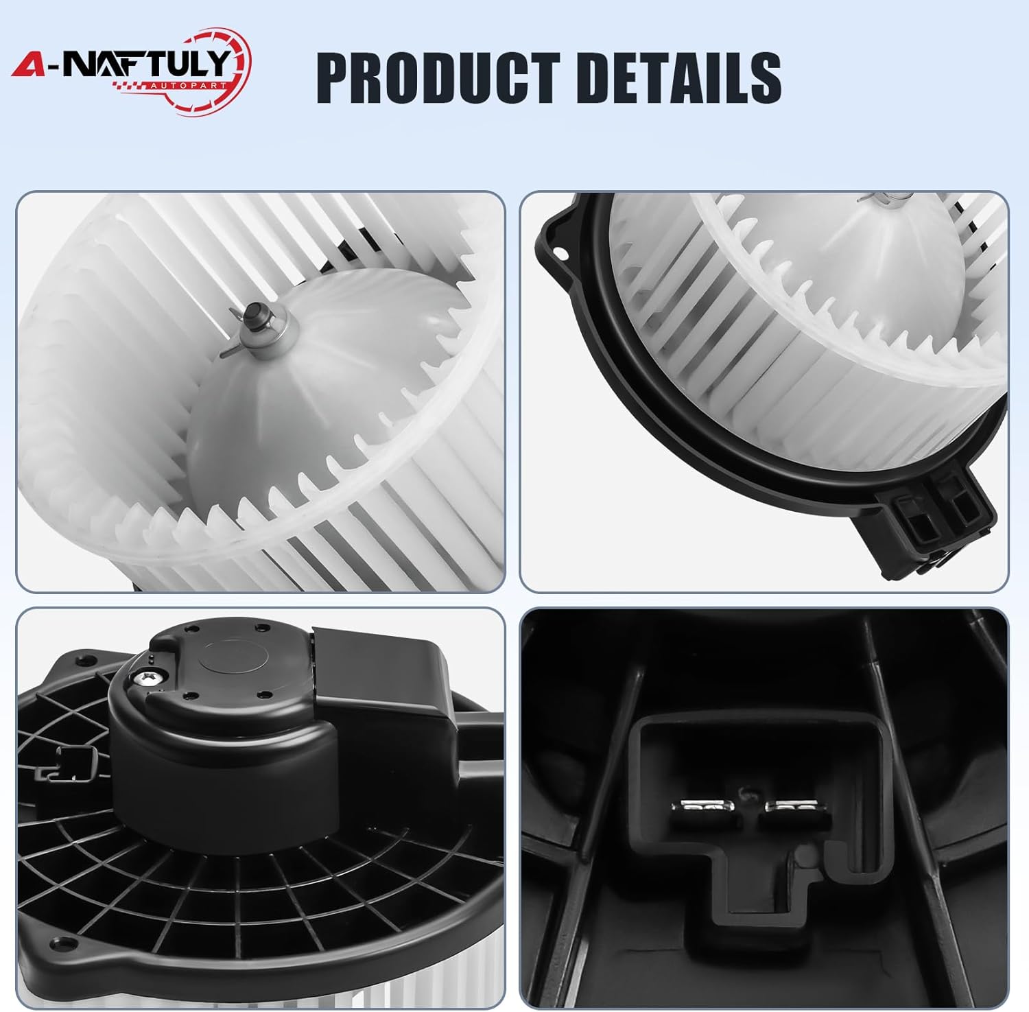 Front AC Blower Motor Fan Fits for 2013-2022 Mazda CX 5 CX5 2.0L 2.5L, 2014-2018 Mazda 3, 2014-2021 Mazda 6 (for Manual AC), HVAC Heater Blower Motor Replacement, 700296, KD45-61-B10, GHP9-61-B10