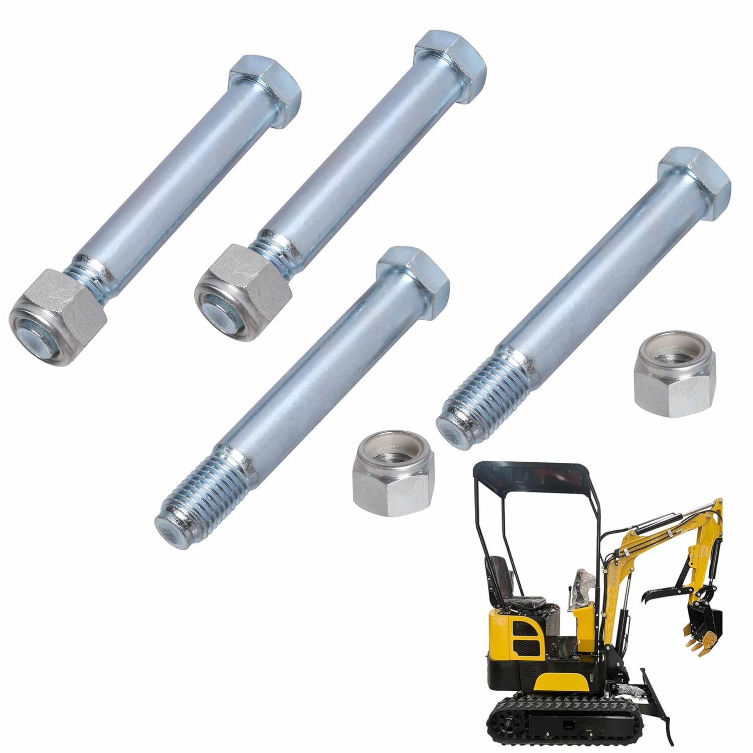 Mini Excavator Pins 0.98in/25mm Fit for Typhon AGT Bucket Small Digger Link Pin Attachments Backhoe Accessories Chinese Excavator (4)