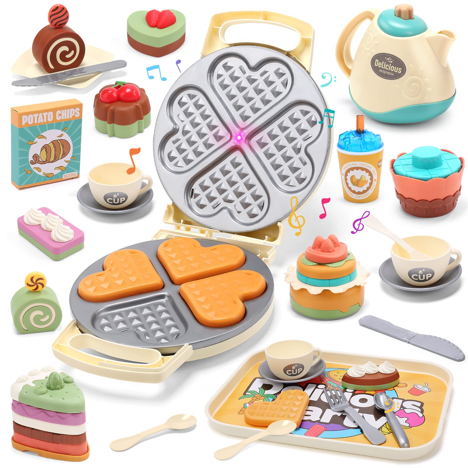 Amazon | CuteStone おままごとセット キッチン おもちゃ 42点