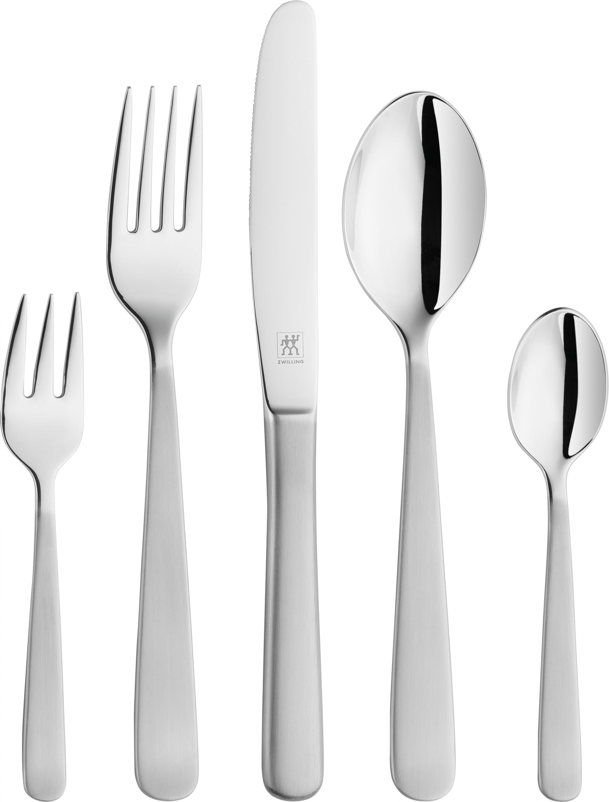 ZWILLING Trend Besteck Set 60-teilig, Für 12 Personen, 18/10 Edelstahl/Hochwertiger Klingenstahl [plastikfreie Verpackung]