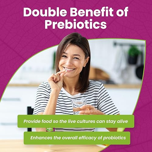 Miniatura 6 de Probióticos para mujeres con prebióticos y arándanos - Probióticos para la salud vaginigal, 6 mil millones de UFC, 4 cepas (incluyendo