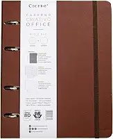 Cicero, 8835,Caderno Criativo Office Duo Argolado Clássica Pautado & Pontado A5, Marrom