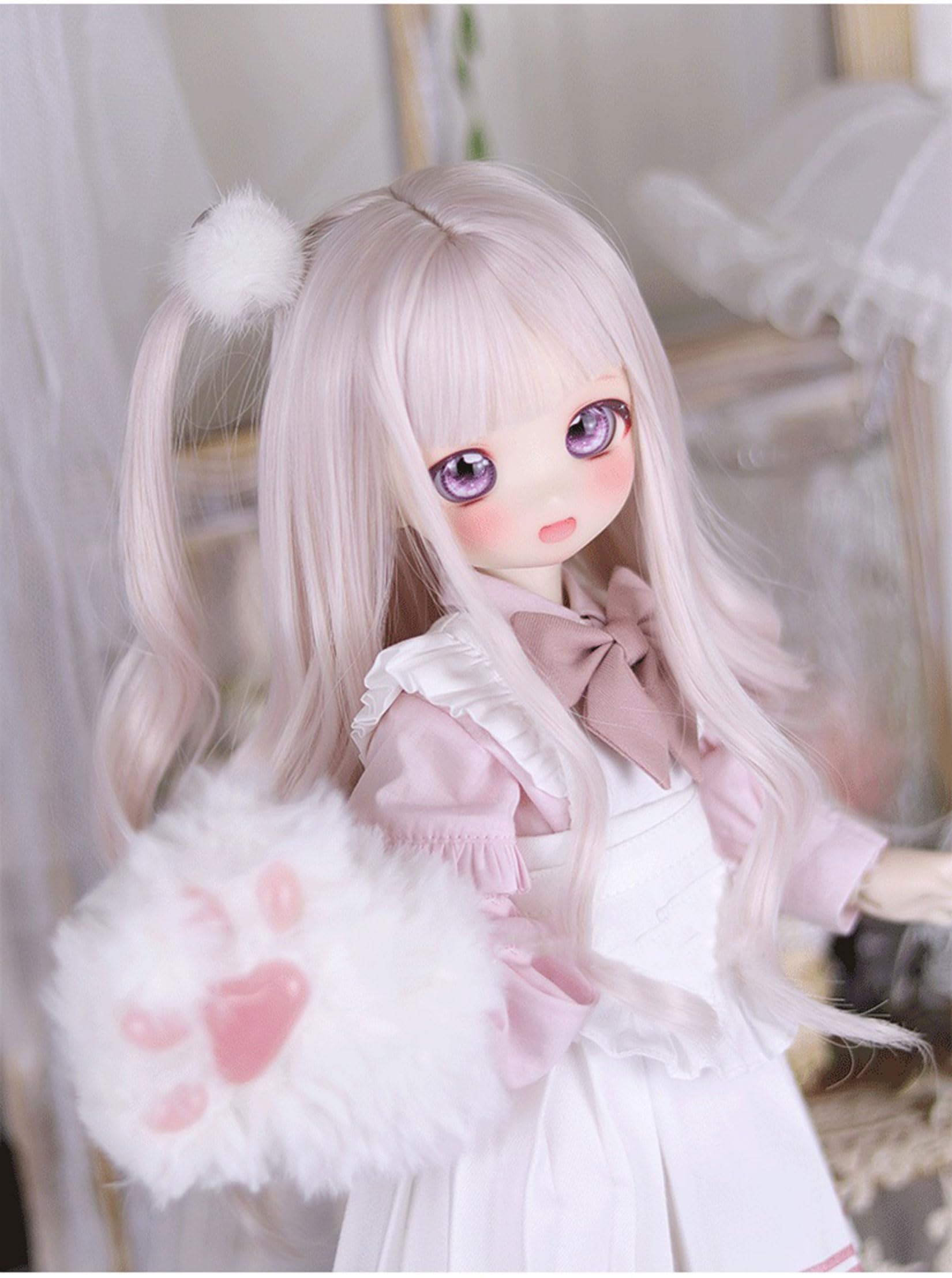 Amazon.co.jp: MAIBED 1/3サイズ BJD ドール用ウィッグ編み込み付き