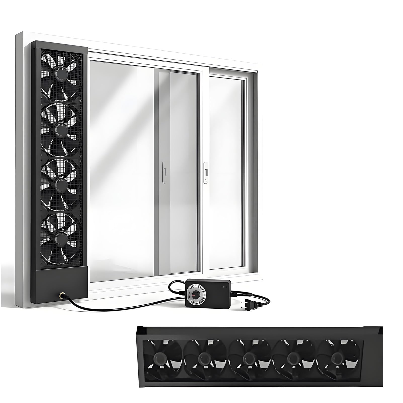 Ventilateur d'extraction de fenêtre pour rafraîchir la chambre