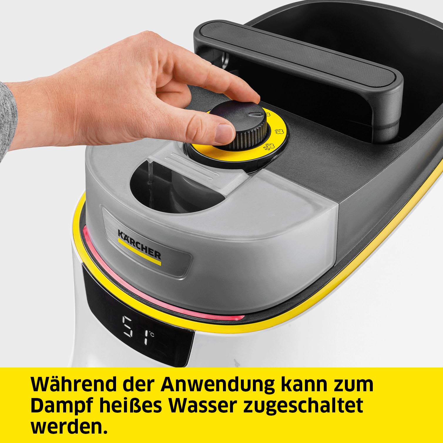 Kärcher Dampfreiniger SC 5 Deluxe Signature Line, 4 Bar, ca 130 m² Flächenleistung, 2250 W Heizleistung, in 3 min aufgeheizt, mit Teppichgleicher