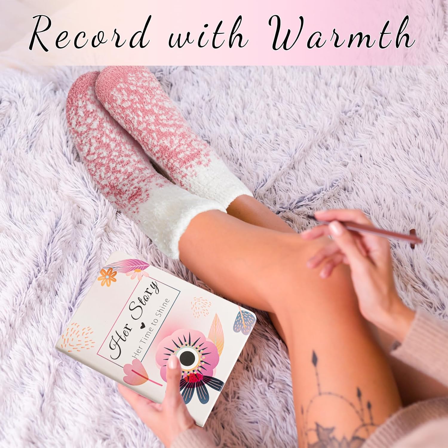 Christmas Gifts for Women,Blooming Style Inspirational Gift Baskets for Women,Tote Bag Tumbler Relaxing Spa Gift for Her Wife Sister Bestie Mom - Image 5