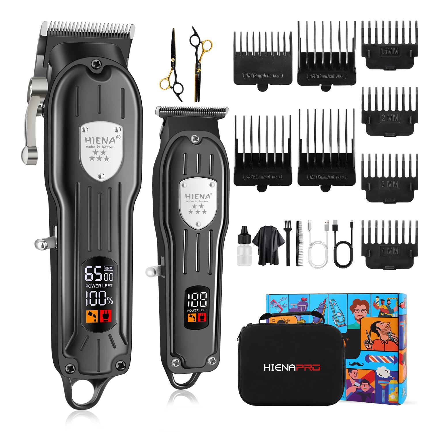 Amazon.co.jp: HIENA PRO プロフェッショナル ヘアクリッパー 男性用