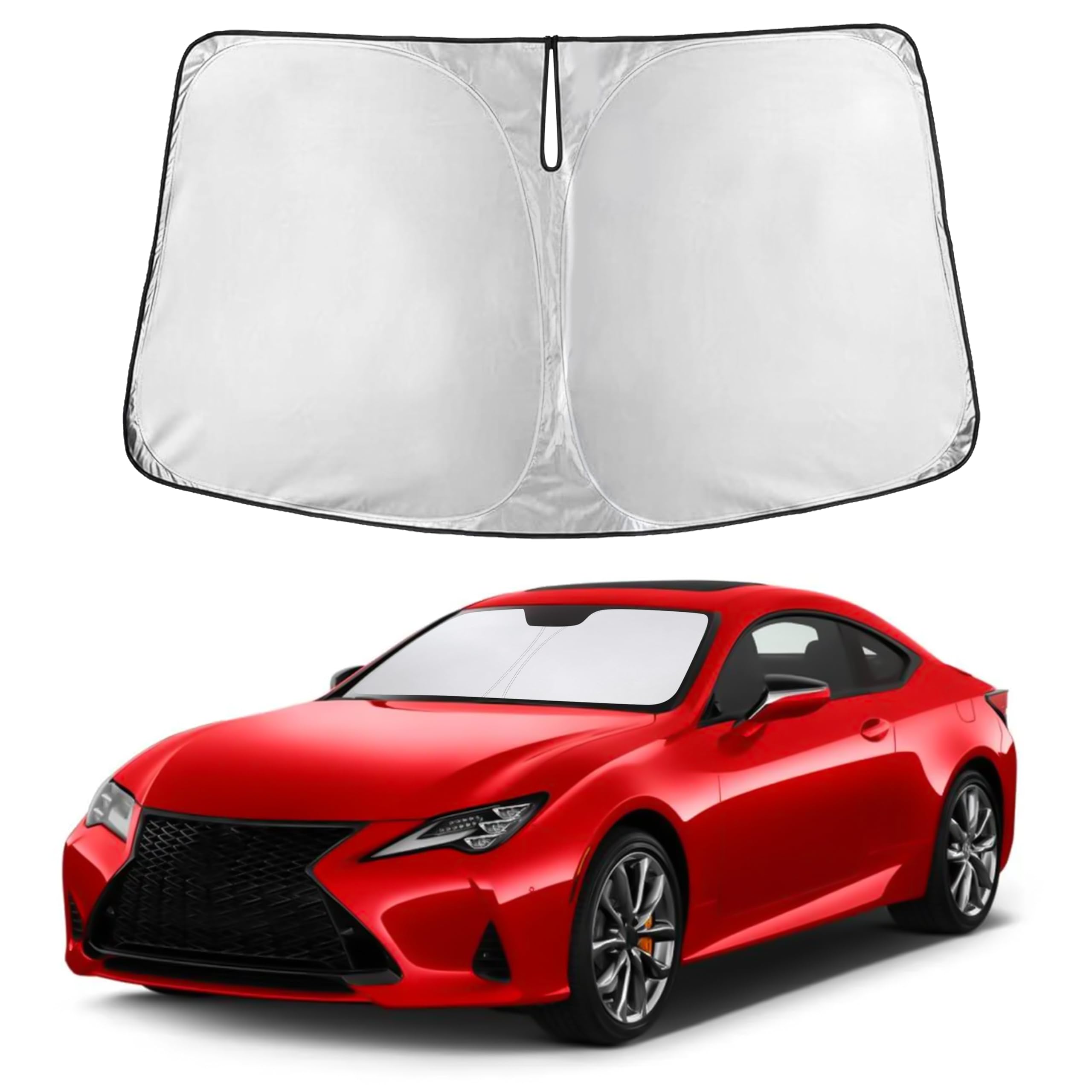 EcoNour Windshield Sunshade Compatible for Lexus RC Coupe 2015-2023 2024