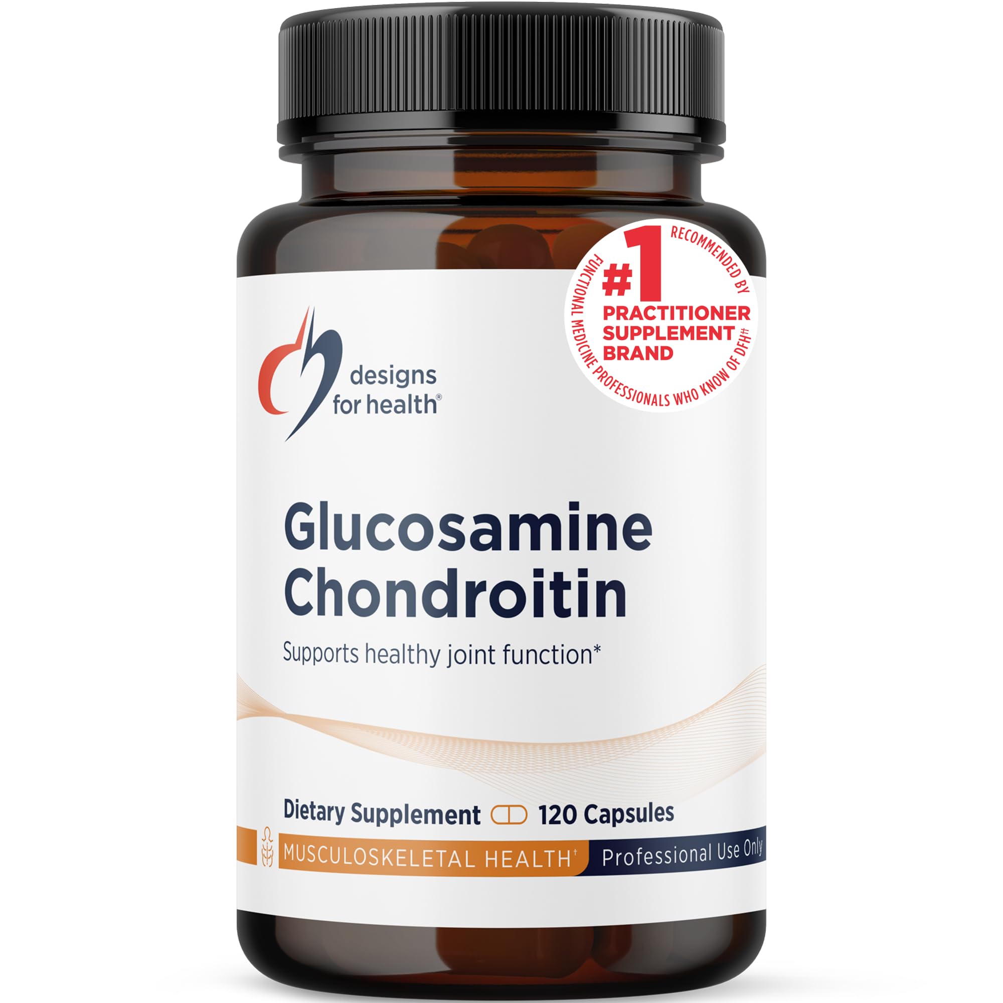 Glucosamine Chondroitin - Glucosamine Sulfate + Chondroitin Sulfate Supplement - Supports Healthy Joint Function (120 Capsules)