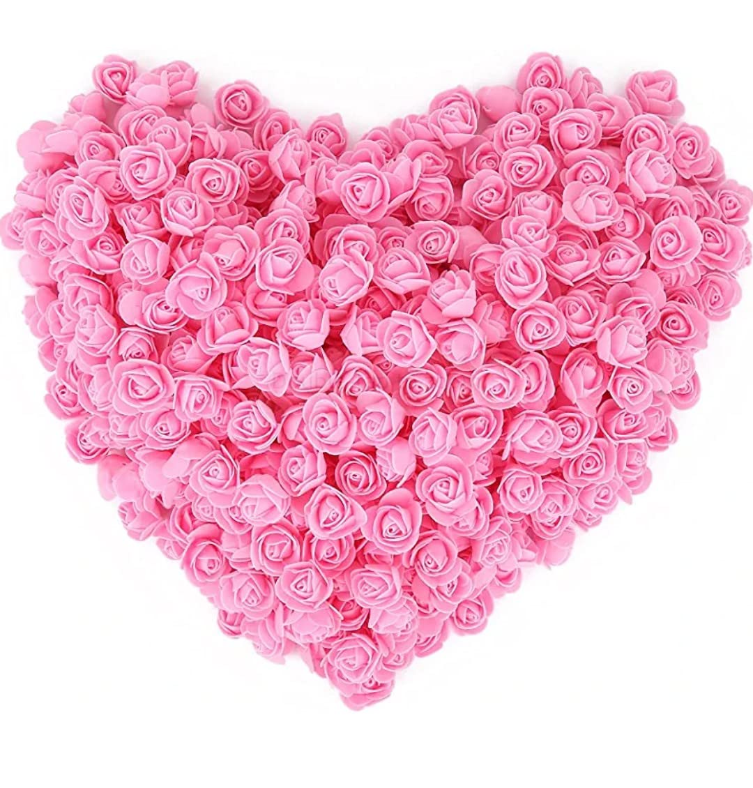 Pink Foam Flowers - Decorative Artificial Flowers -3