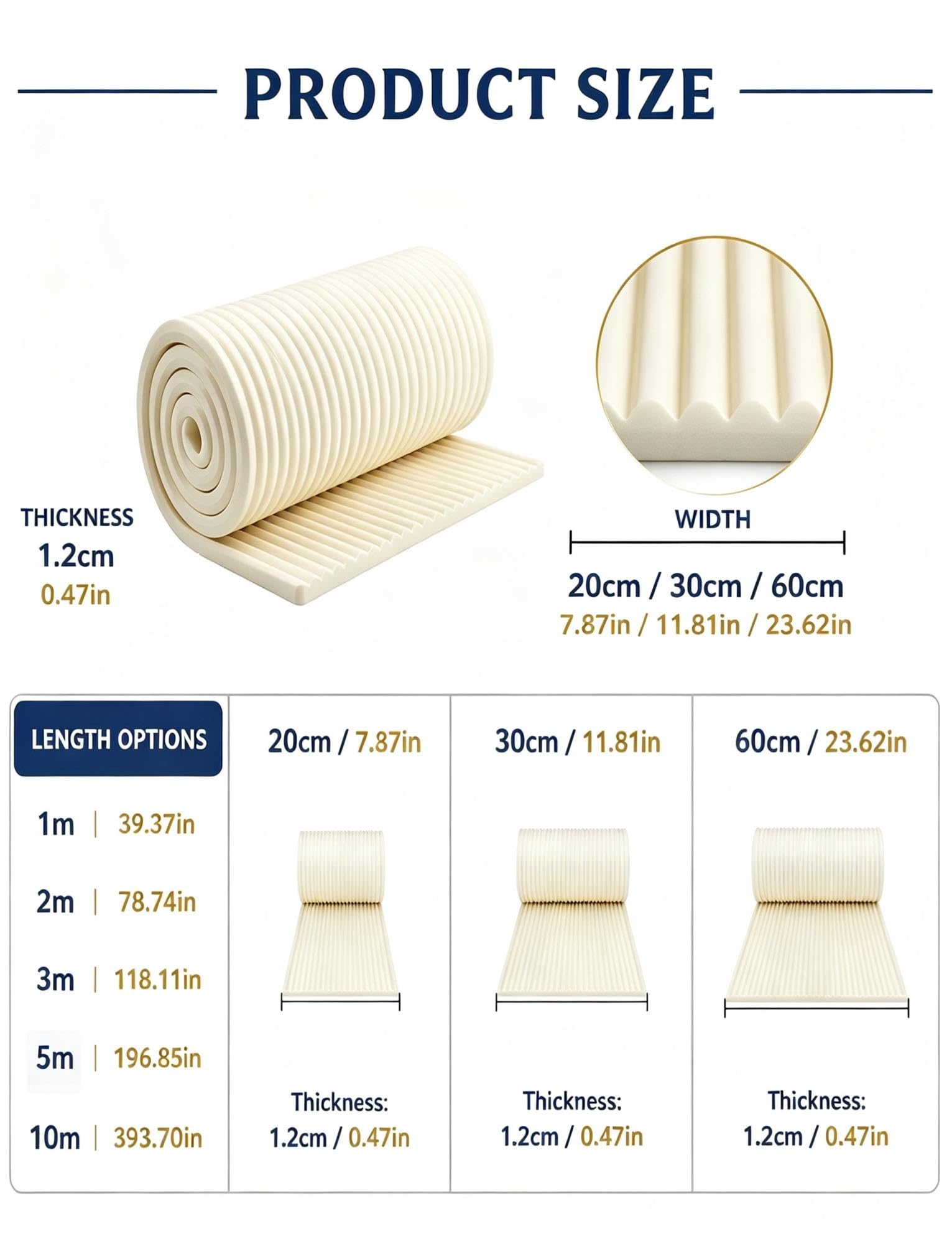 Protector de Bordes de Espuma en W, Autoadhesivo