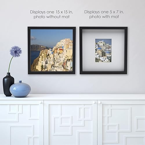 Miniatura 4 de MIKASA Gallery - Marco de fotos mate de 5 x 7 pulgadas, 16 x 16 pulgadas, mate de 5 x 7 pulgadas, color negro