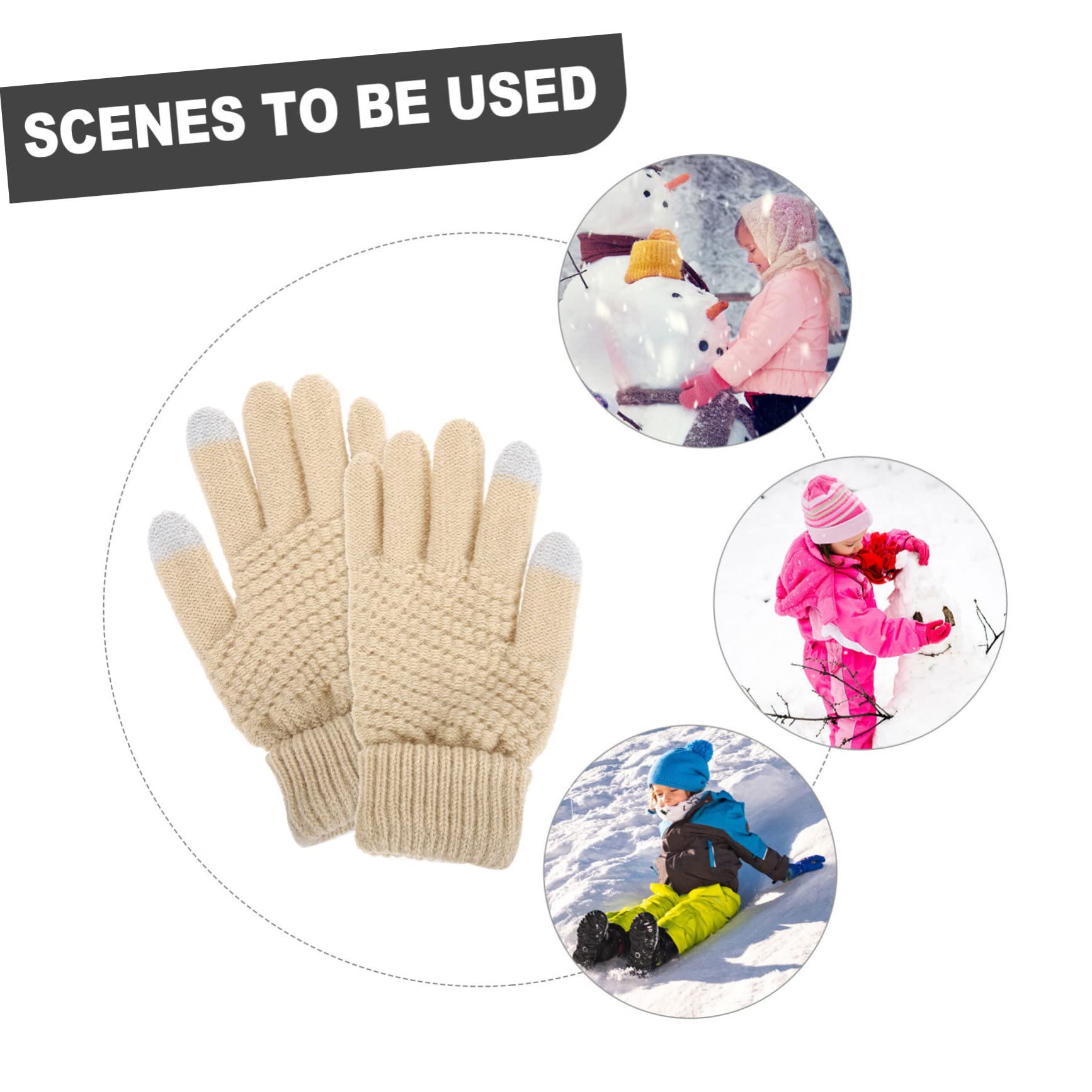 5pares Guantes De Invierno Táctiles Para Mujer Aislantes y Antideslizantes Guantes Cálidos Para Ciclismo y Uso Diario Climas Fríos