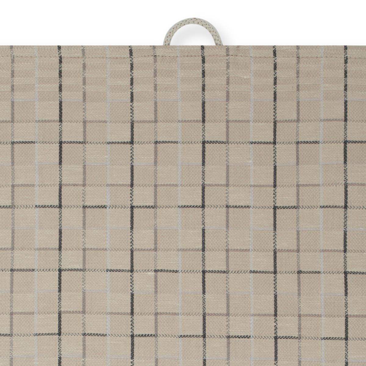 Ross Premium 4er Set Geschirrtücher aus Zwirn Halbleinen – 50x70cm, Saugstark & Schnelltrocknend, Treppen Karofond & Nadelstreifen Design, 50% Baumwolle 50% Leinen – Stilvoll (Cappuccino)