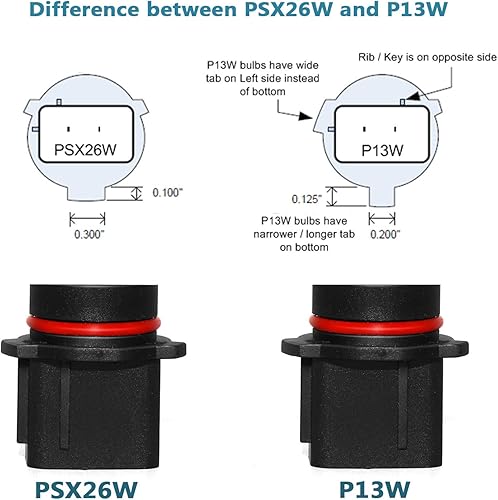 Miniatura 6 de PHINLION Focos LED Superbrillantes 3014 72-SMD P13W 12277 SH23W 6000K Color Blanco Xenón para Luces de Marcha Diurna de Camaro 2010 2011, Juego de 2