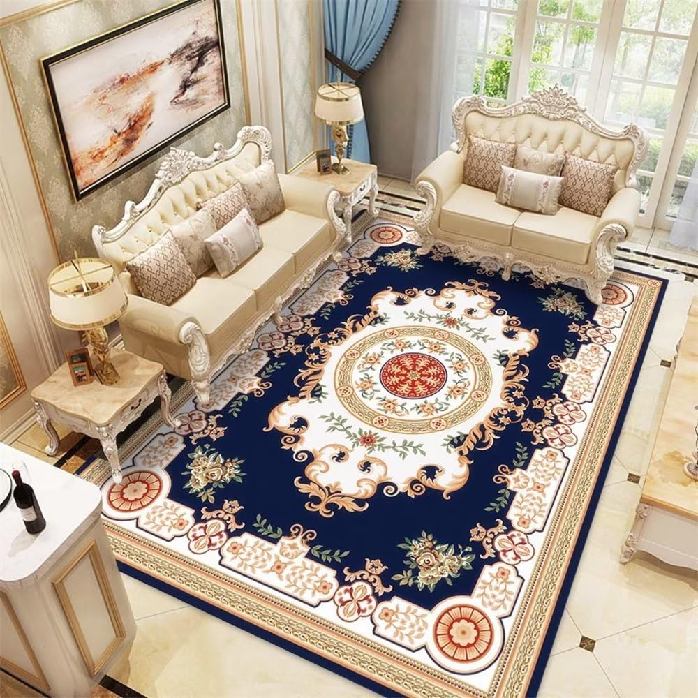 Tapis restaurant chic floral vintage brun pâle résistant et sûr