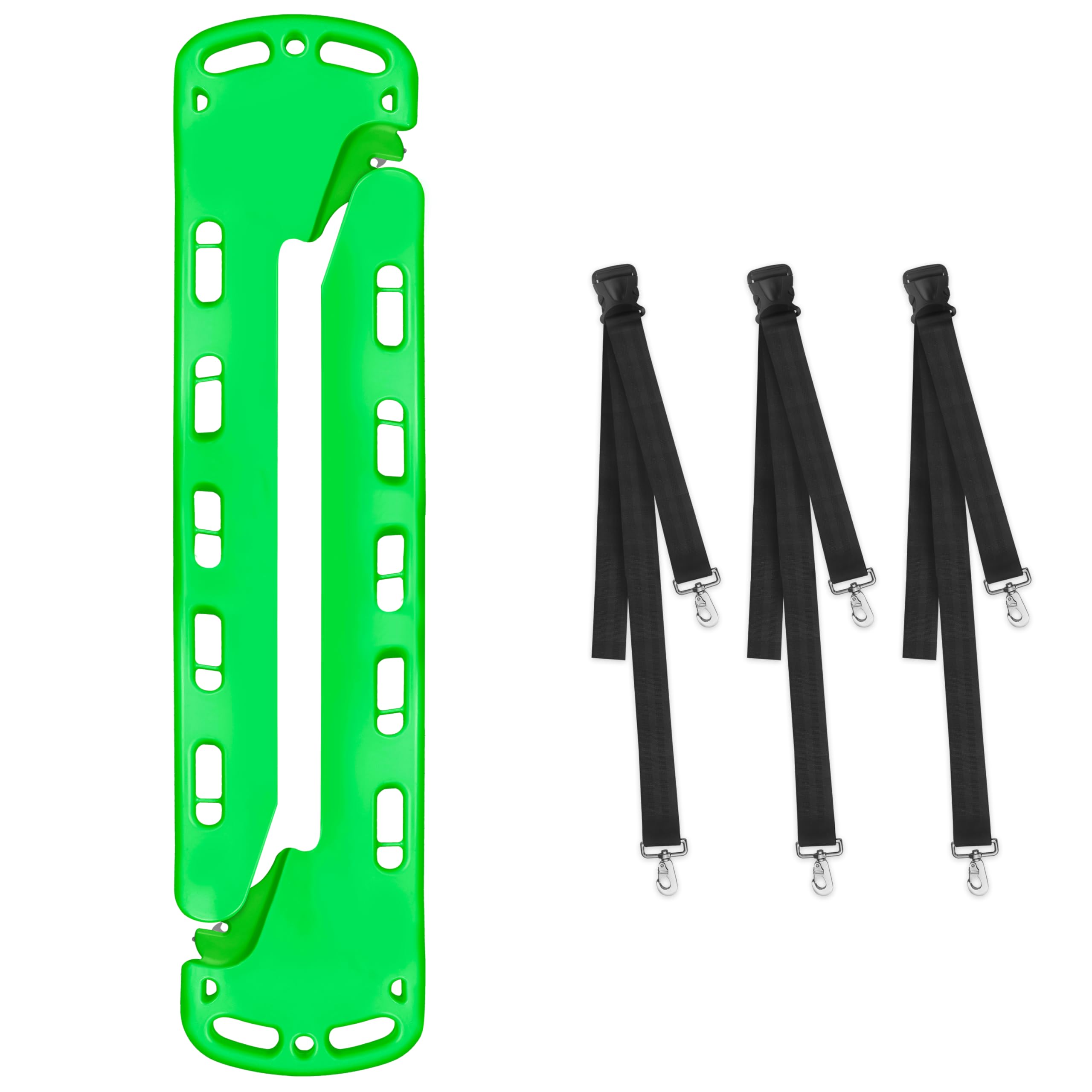 EMS Xtrm 72 Inch Easy Break-Away Split Scoop Stretcher - Durable, Lightweight for Patient Transport & Water Rescue. 450 Pound Capacity. Meets SMR protocols. EMS, EMT, Hospital & Athletic Trainers.