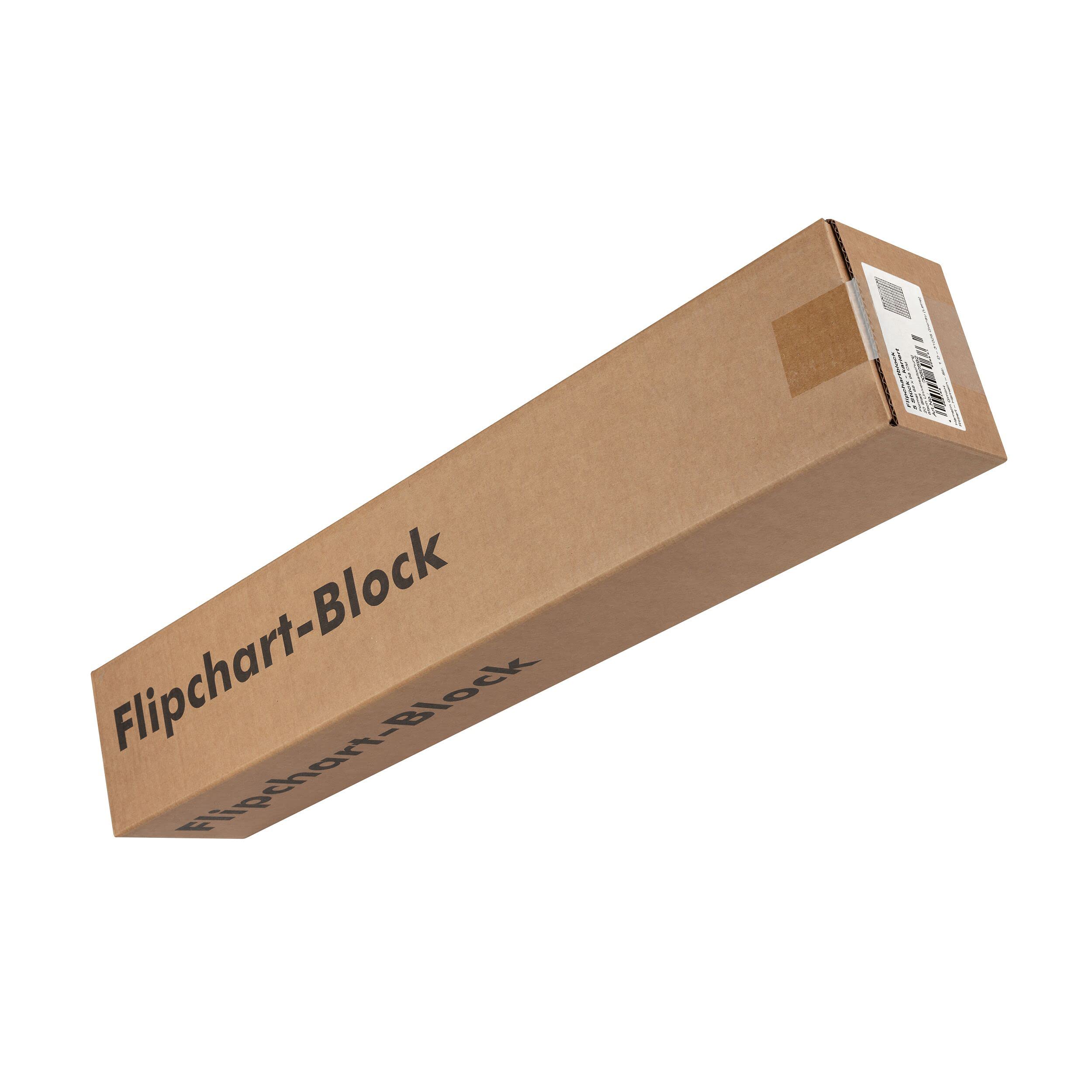 Limit Flipchart Papier, kariert, 20 Blatt je Block, 70 g/m², 5 Stück