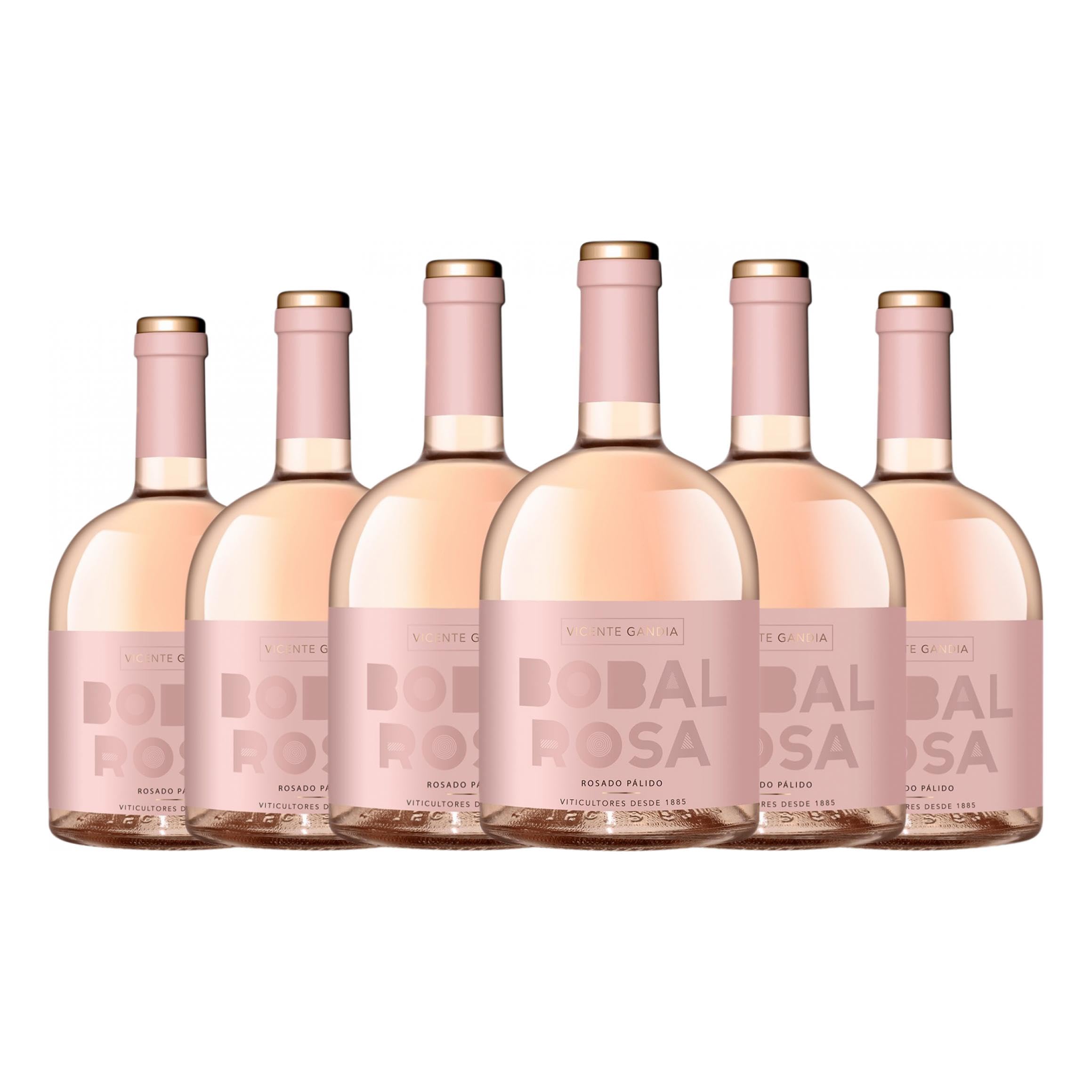 Vicente Gandía Rosa Bobal Utiel-Requena 75 cl Vino rosado (Caja de 6 Botellas de 75 cl)