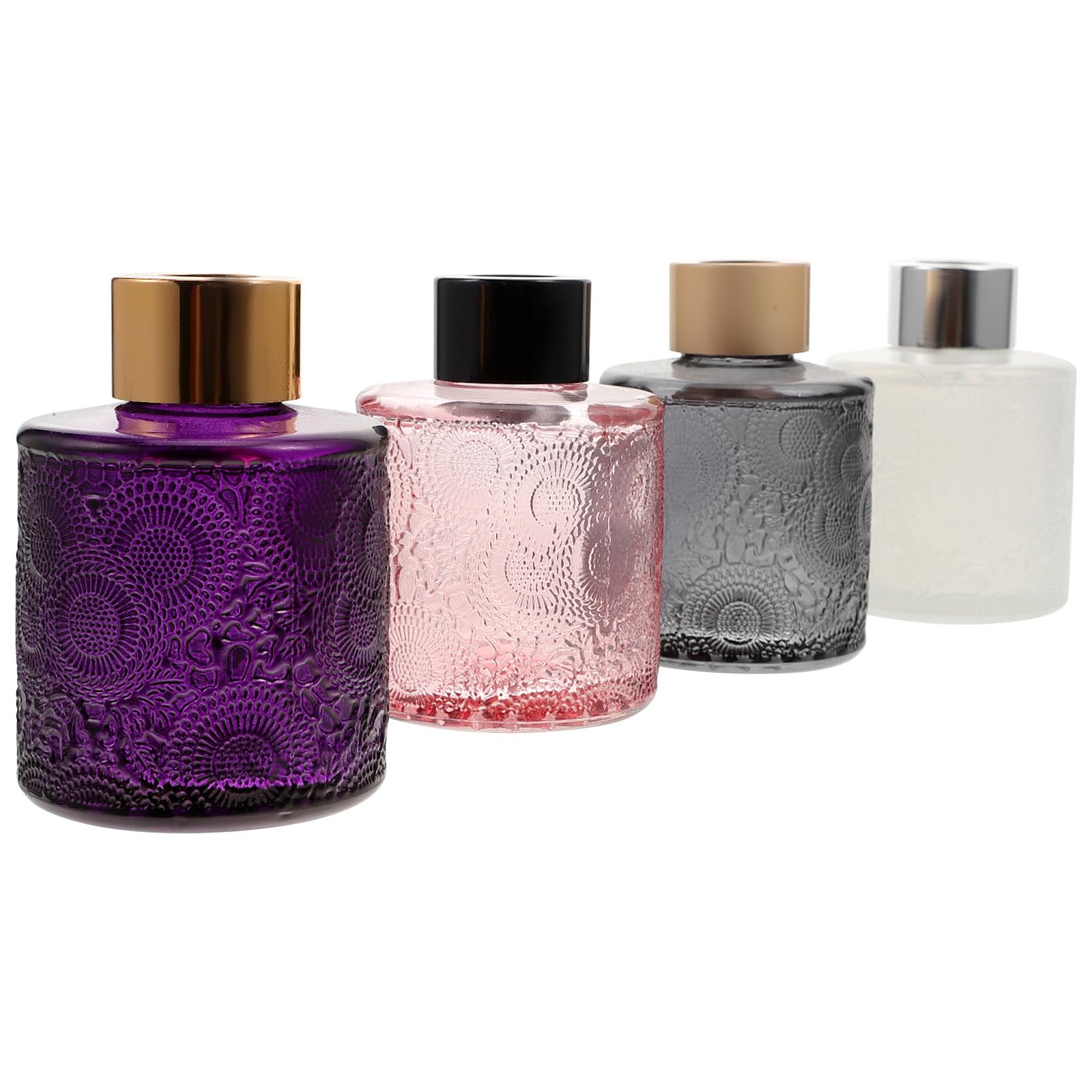 Color aleatorio en frascos para aromaterapia y perfumes del hogar