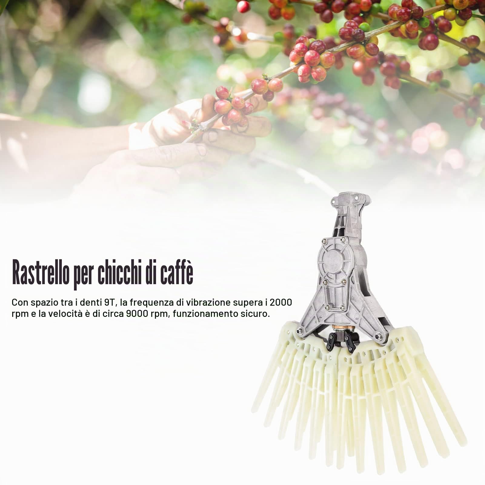 Harvester Head, professionista 26 mm9 dente acciaio pettine adatto per cacao olive raccolto strumento strumento che raccoglie accessori da giardinaggio sostitutivo