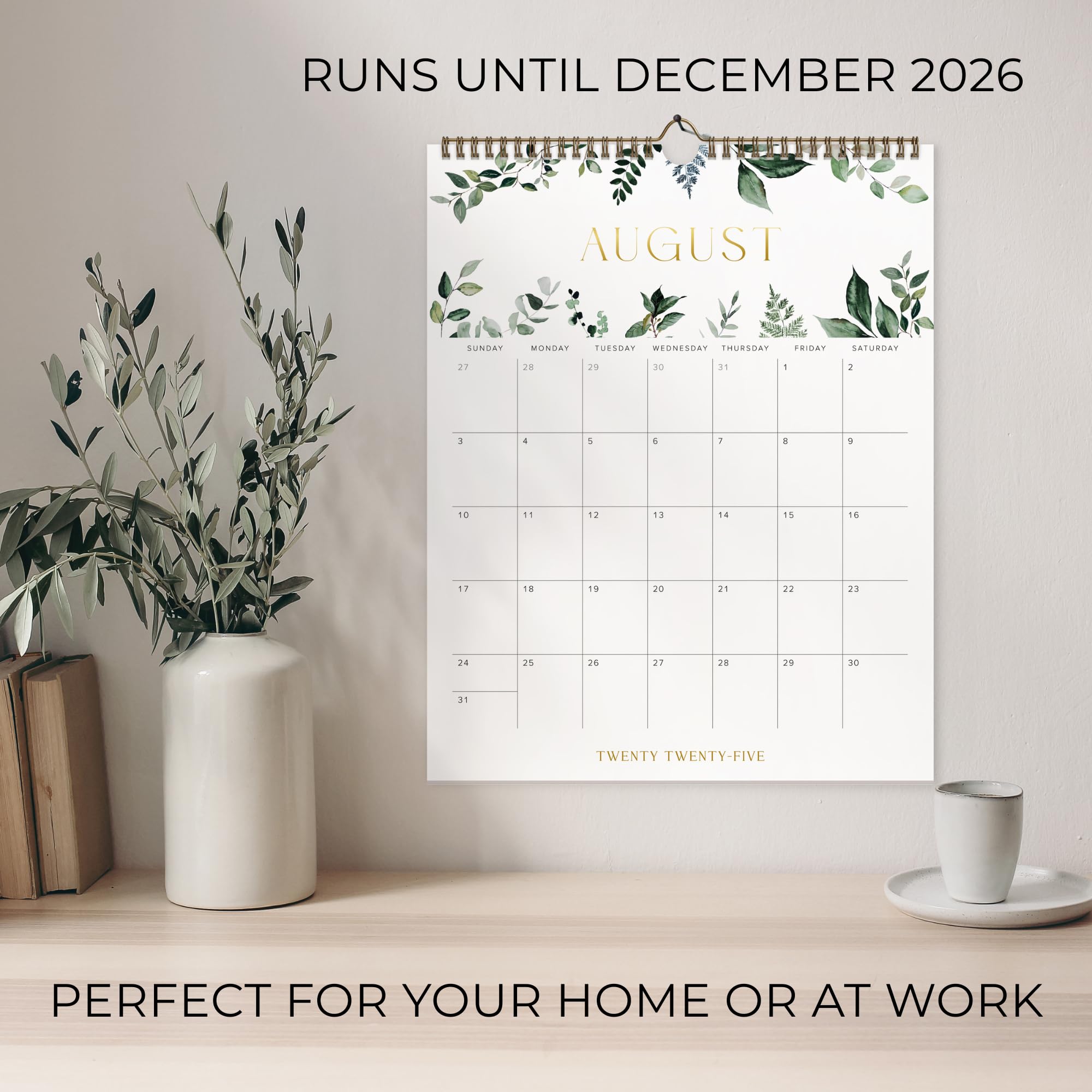 Snapklik.com : Aesthetic 2026 Wall Calendar - Runs Until December 2026 ...