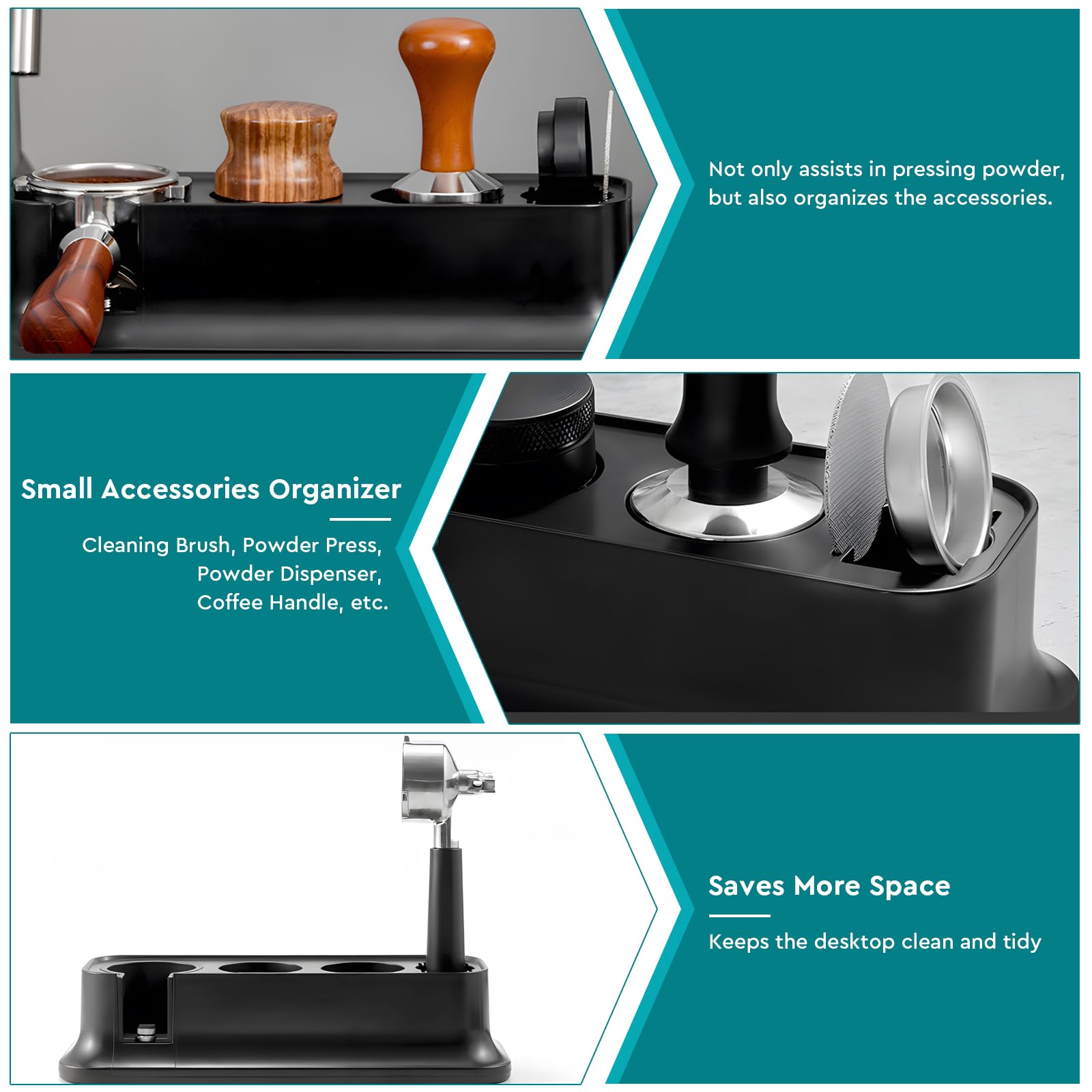 Stazione Per Tamper Caffè Universale - Supporto Antiscivolo Per Tamper 51-58mm - Foto 10