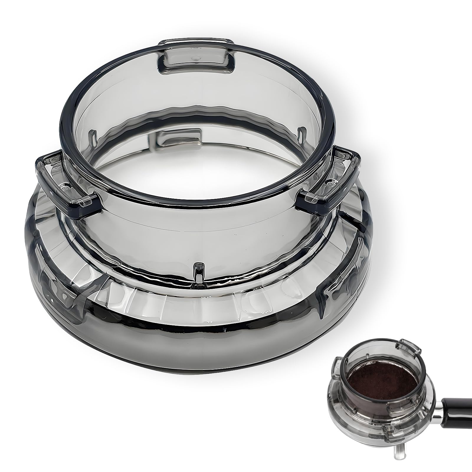 Coffee Dosing Ring 54MM for Sage Machine Accessory, Coffee Dosing Funnel, Dosings Funnel Coffees Espresso Accessories for Precise Espresso Dosing Leak (Black)